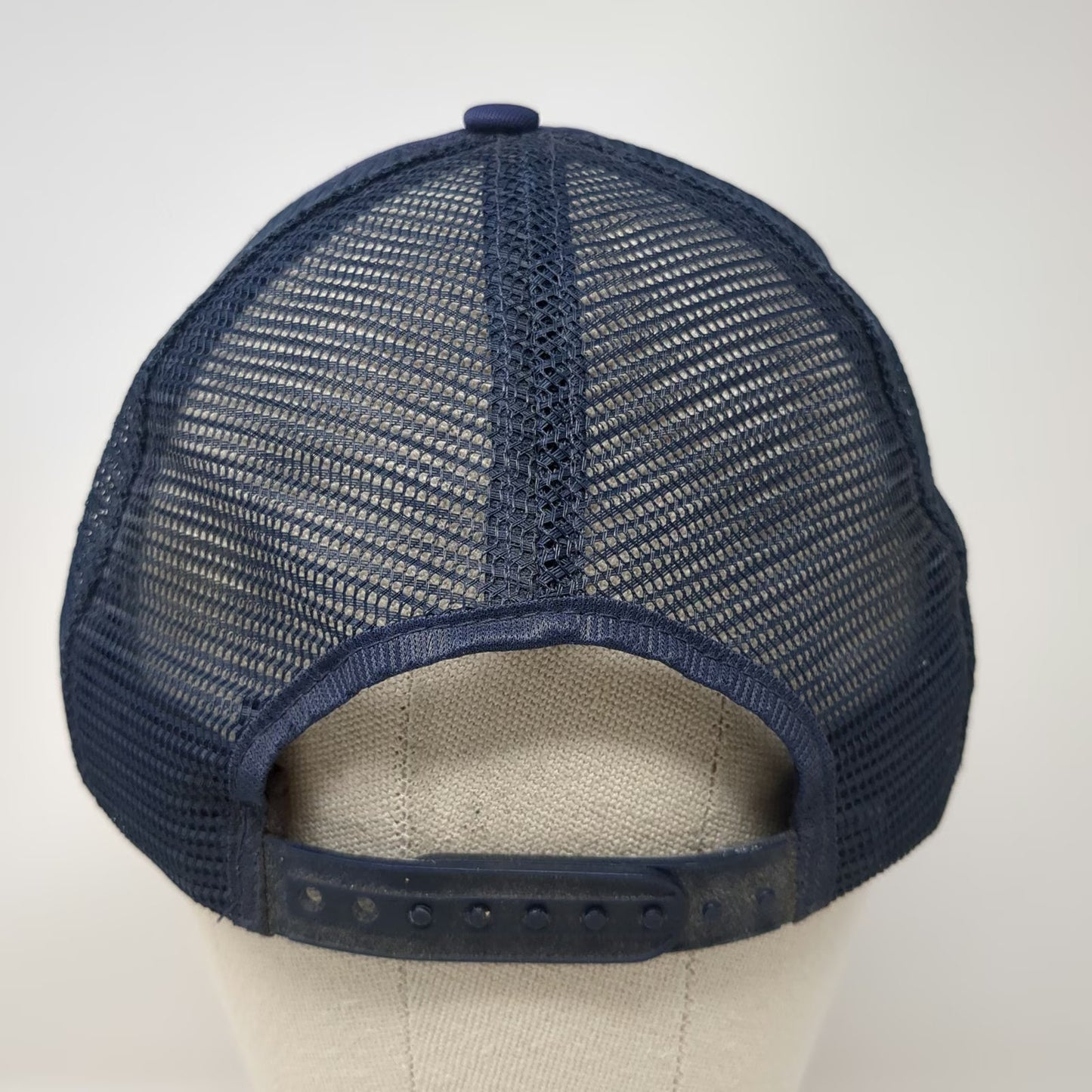 Blue Trucker Hat One Size VFW Post 2146 Idaho Falls ID Mesh Back Snapback Emblem