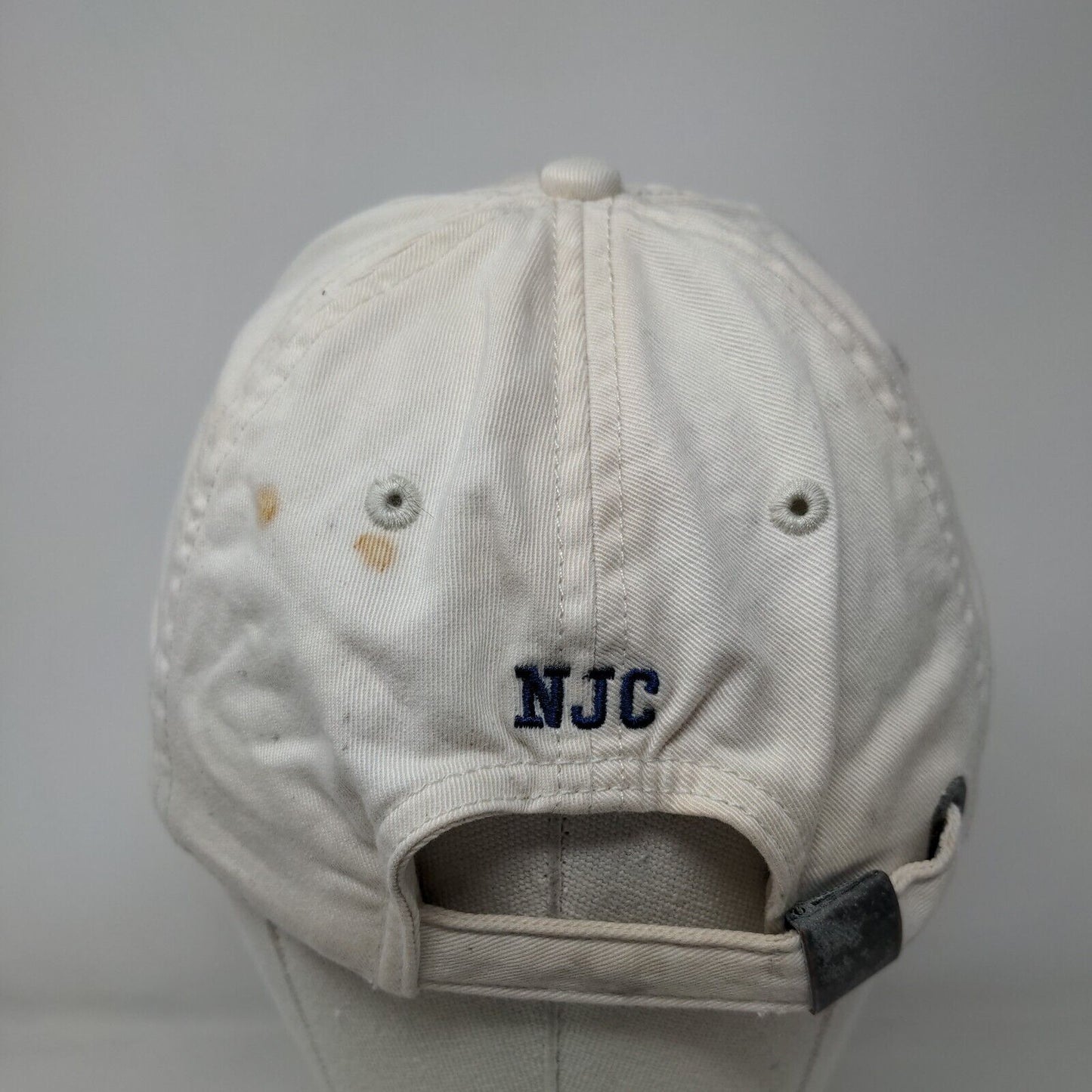 Nautica Jeans Co. Slideback Hat Cream One Size Embroidered 6 Panel
