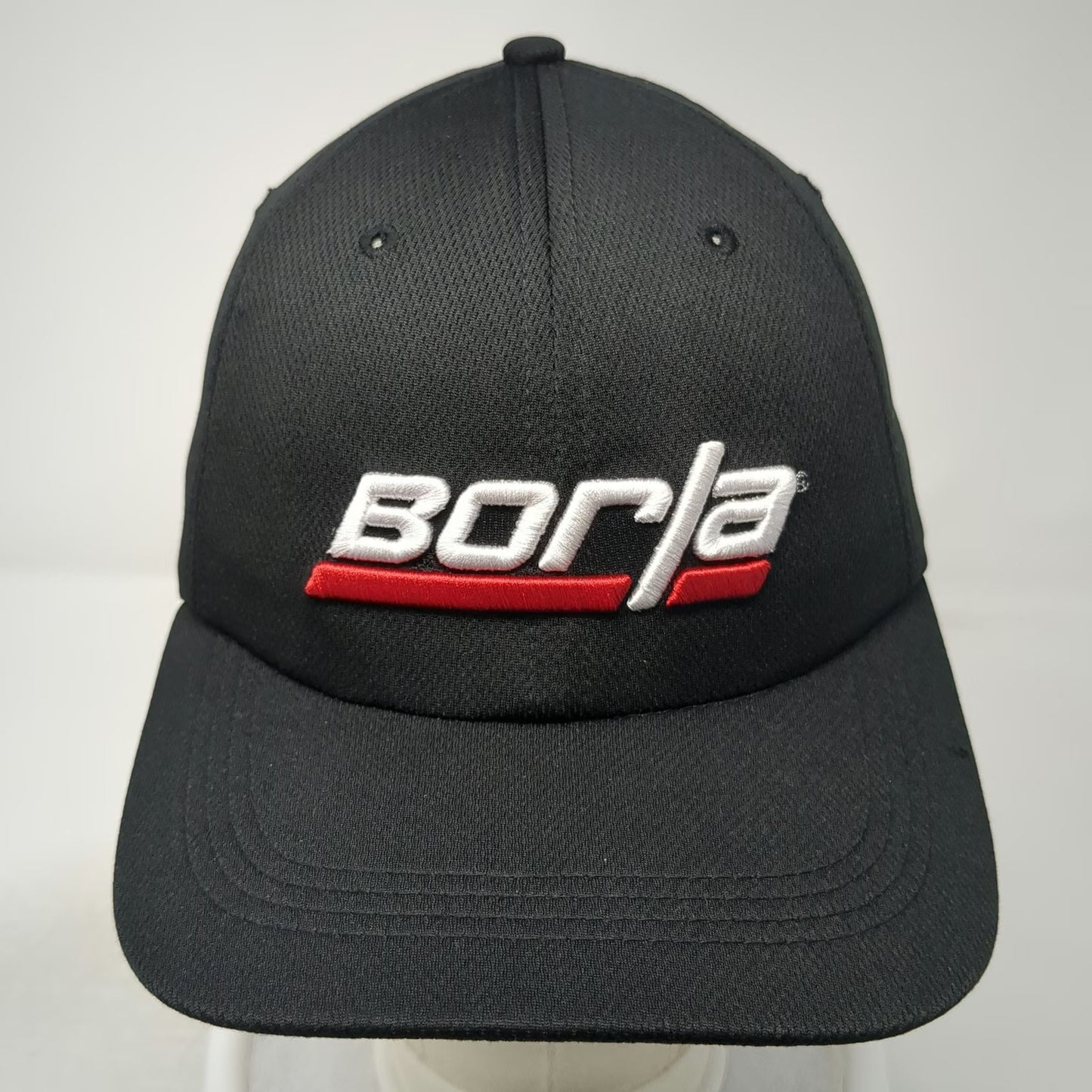 Borla Baseball Cap Black One Size Strapback Performance Polyester Exhaust Hat