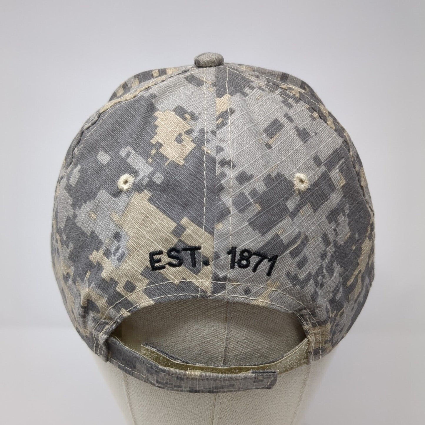 NRA Est. 1871 Strapback Hat Digital Camo One Size Embroidered 6 Panel