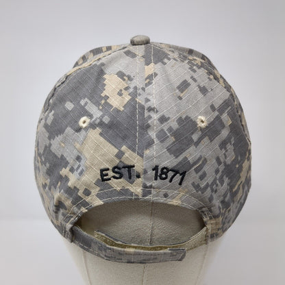 NRA Est. 1871 Strapback Hat Digital Camo One Size Embroidered 6 Panel