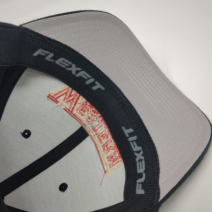 Flexfit Baseball Cap Black M Western Heating Air Conditioning Hat Fitted Logo