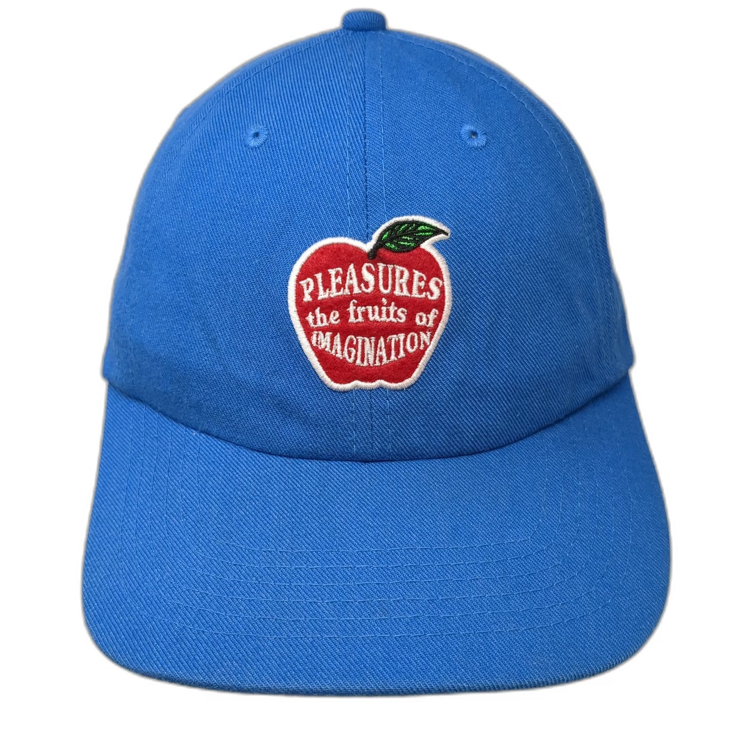 Pleasures Snapback Blue One Size Fruits of Imagination Apple Wool Blend Hat