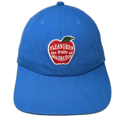Pleasures Snapback Blue One Size Fruits of Imagination Apple Wool Blend Hat