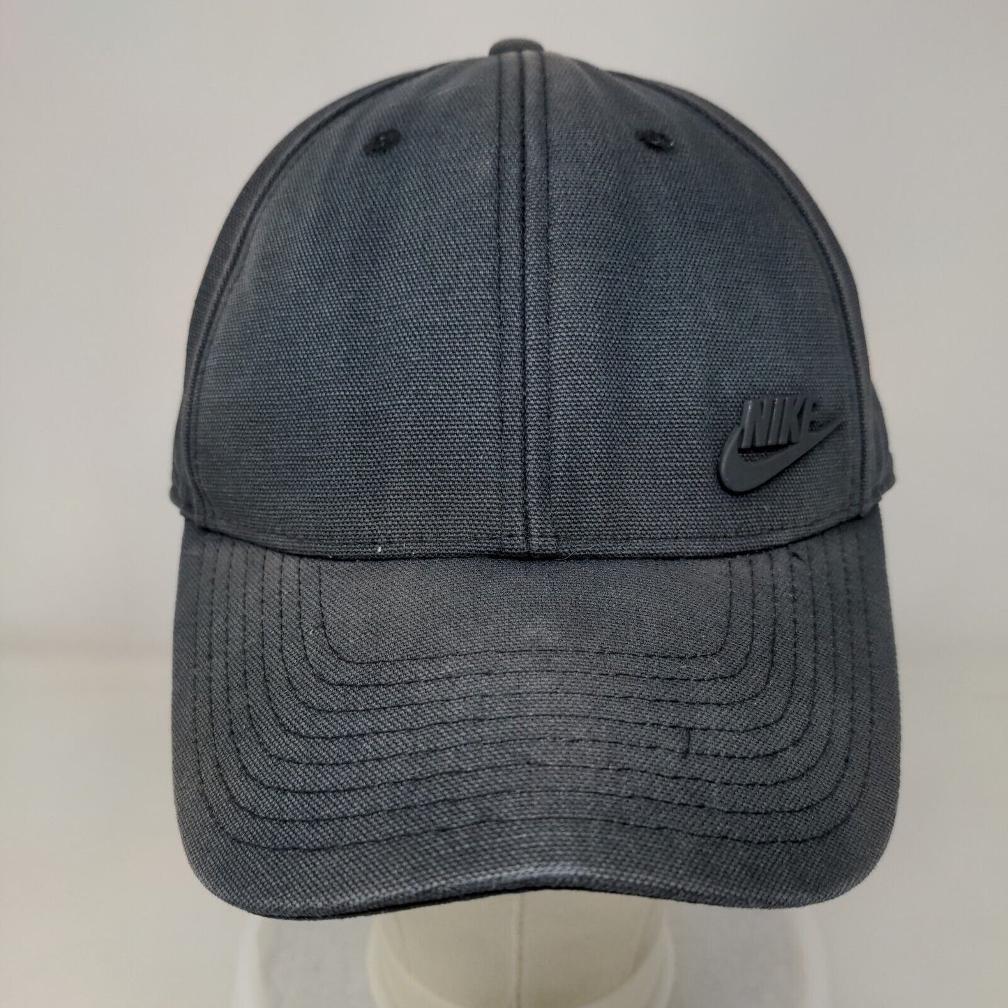 Nike Slideback Hat Blue One Size Adjustable Solid 6 Panel Vent Holes