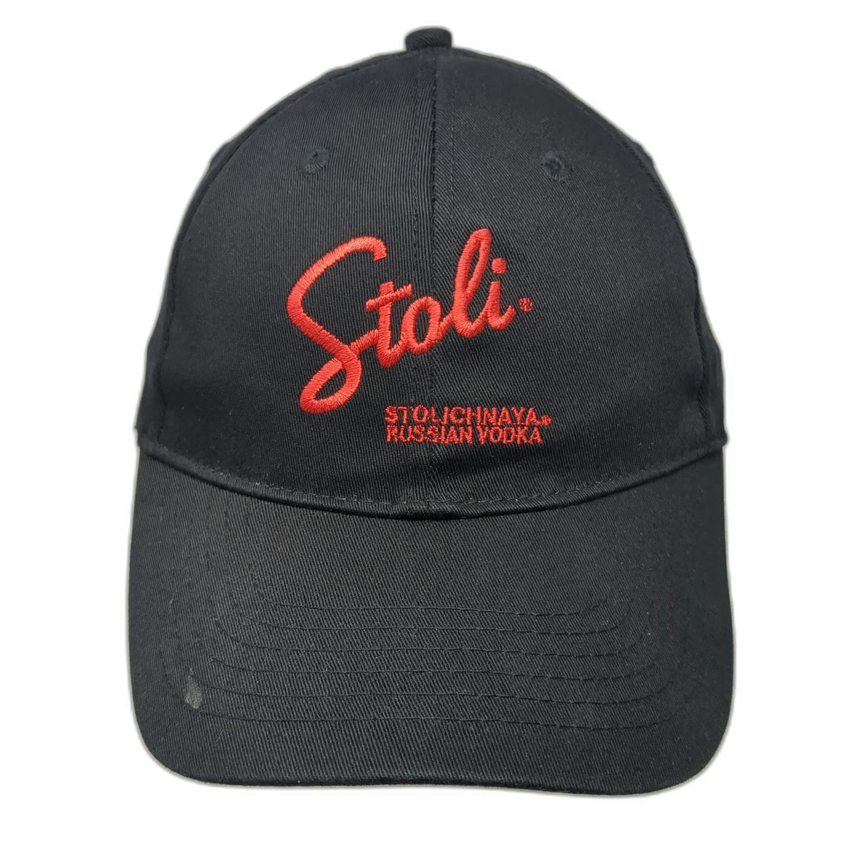 AMC Stoli Stolichnaya Russian Vodka Hat Black Baseball Cap One Size Fitted