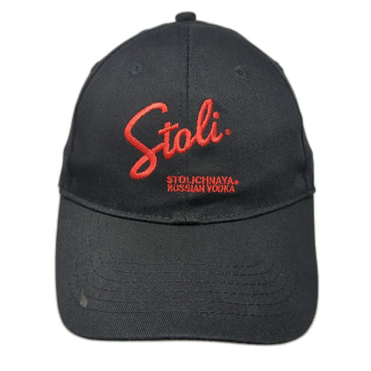 AMC Stoli Stolichnaya Russian Vodka Hat Black Baseball Cap One Size Fitted