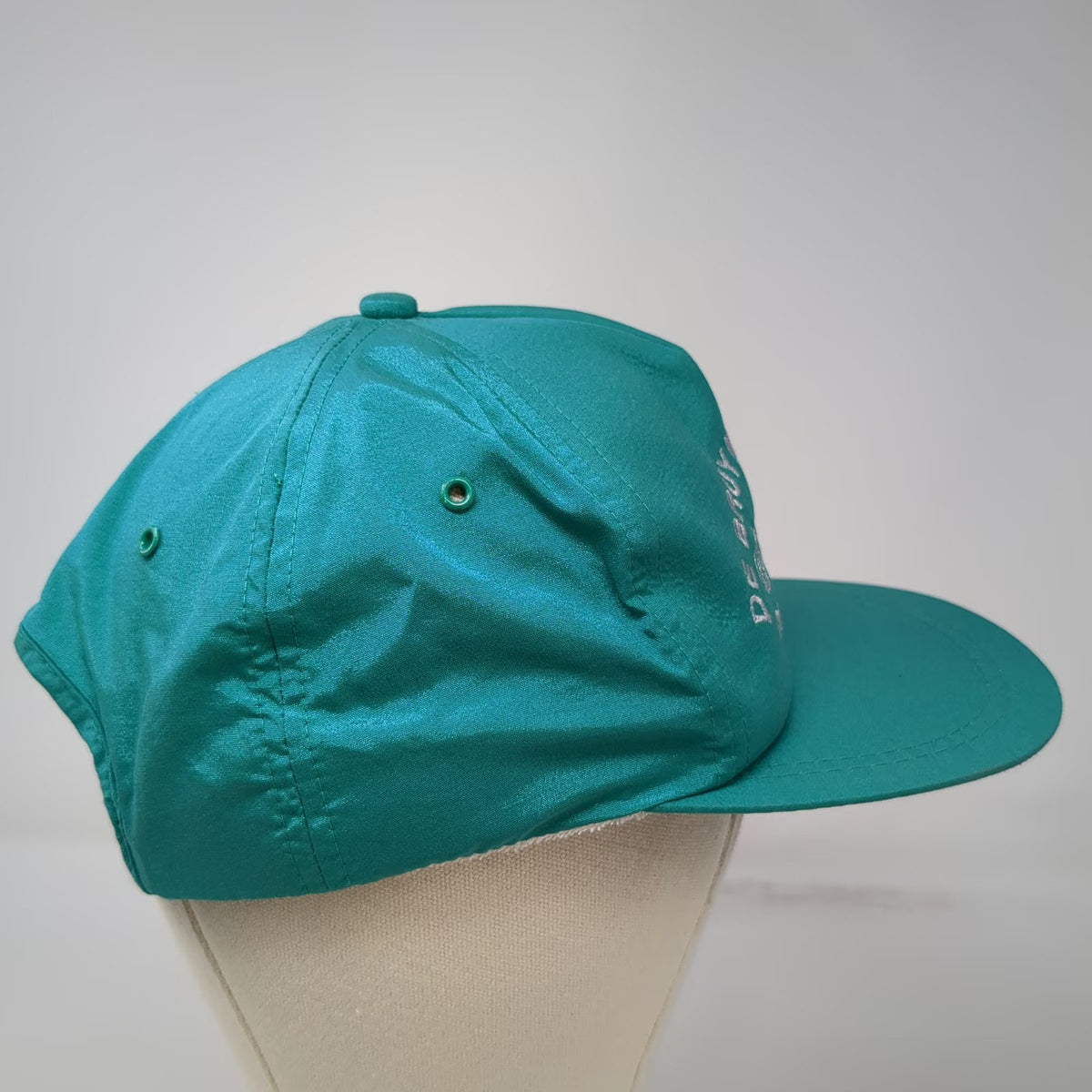 De Bruyn Produce Onions Hat Trucker Blue One Size Snapback Ontario Nyssa Satin