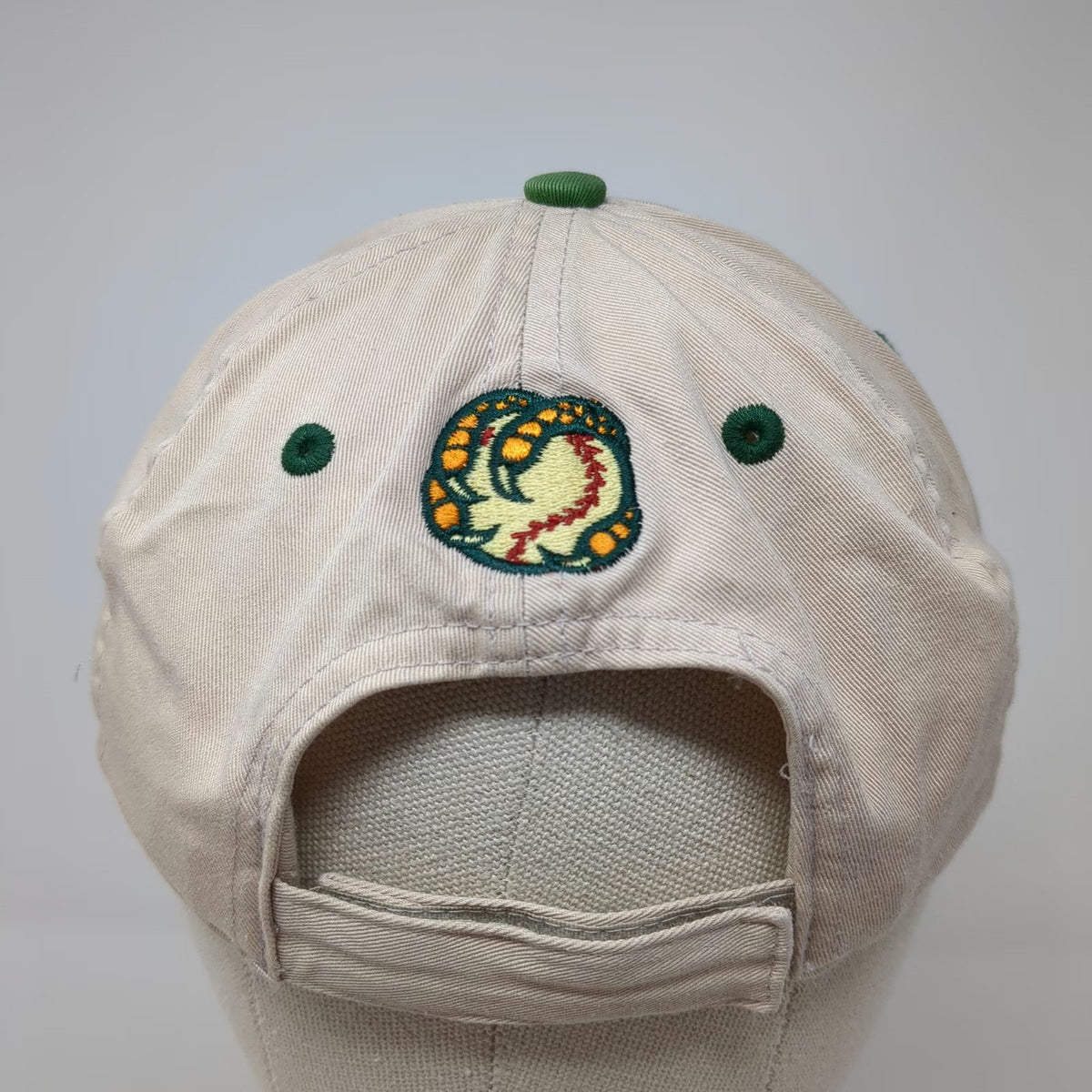 Boise Hawks MiLB New Era Cap Hat Tan One Size Embroidered Strapback Green Brim