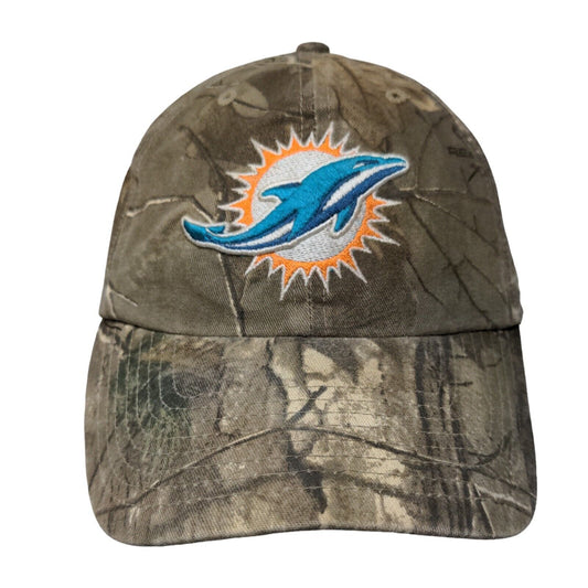 '47 Brand NFL Fitted Camo Hat Miami Dolphins Embroidered Logo