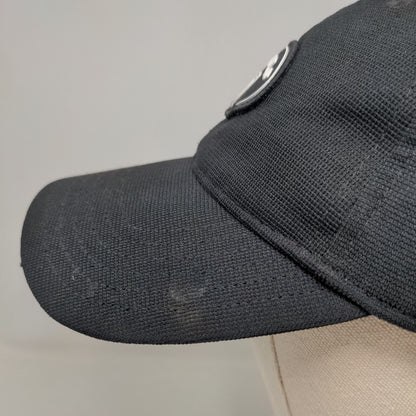 Topgolf Patch Fitted Hat Black Large/XL 6 Panel Vent Holes Callaway