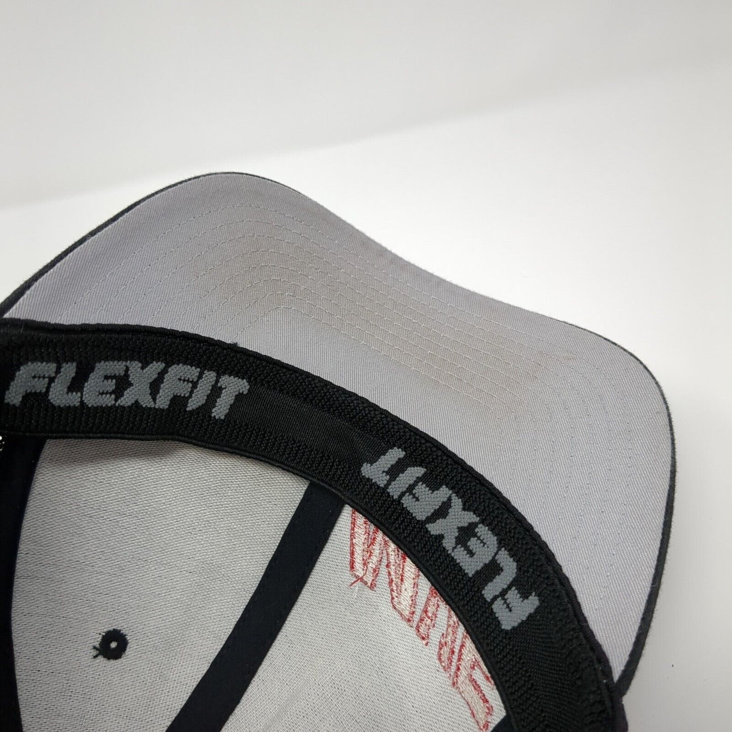 MVE 24/7 Fitted Mesh Back Trucker Hat Black L/XL Flexfit Port Authority