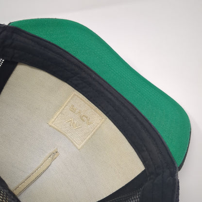 VA RVCA Snapback Trucker Hat Black One Size Adjustable Embroidered Mesh Back