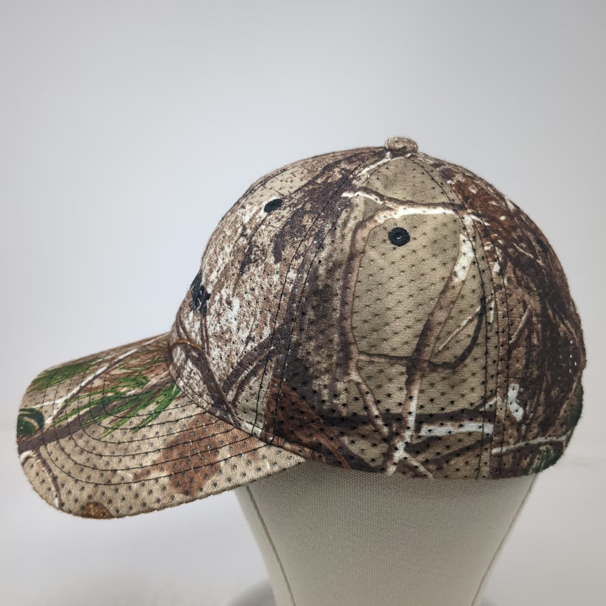 Cap America Baseball Cap Brown Camo One Size Miller Perforated Strapback Hat