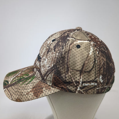 Cap America Baseball Cap Brown Camo One Size Miller Perforated Strapback Hat