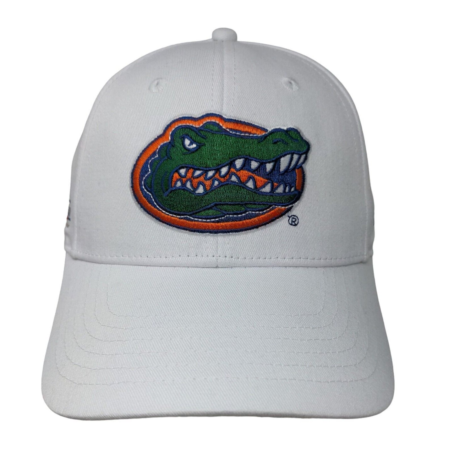 Unbranded Men's Slideback Hat White Florida Gators Embroidered Logo 100% Cotton