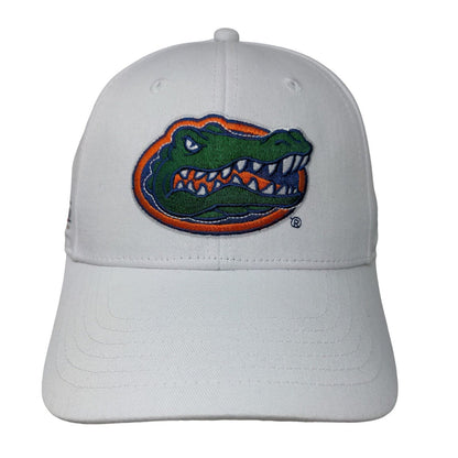 Unbranded Men's Slideback Hat White Florida Gators Embroidered Logo 100% Cotton