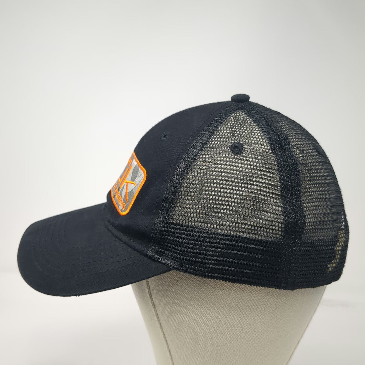 Huk Trucker Hat Black One Size Performance Fishing Mesh Snapback Camo Patch