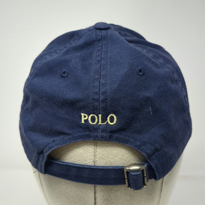 Polo Ralph Lauren Baseball Cap Blue One Size Adjustable Cotton Small Pony Hat