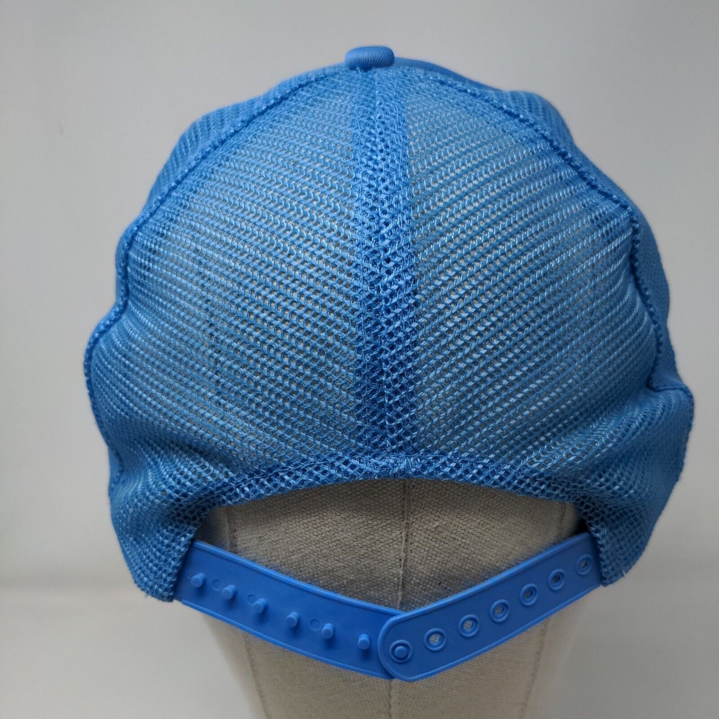 Ideal Plumbing Co. Snapback Rope Trucker Hat Blue One Size Mesh Back