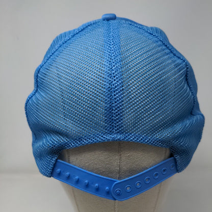 Ideal Plumbing Co. Snapback Rope Trucker Hat Blue One Size Mesh Back