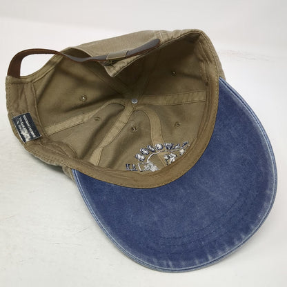 Yawgoog Hiker 2011 Baseball Cap Beige Blue One Size Slideback Embroidered Hat