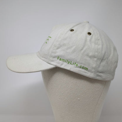 Cobra 5 Panel Beige Hat One Size FamilyLife Green Embroidery Slideback Strap