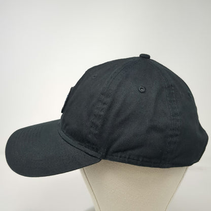 New Era Baseball Cap Black OSFM Worldwide Pattern Patch Slideback Adjustable hat