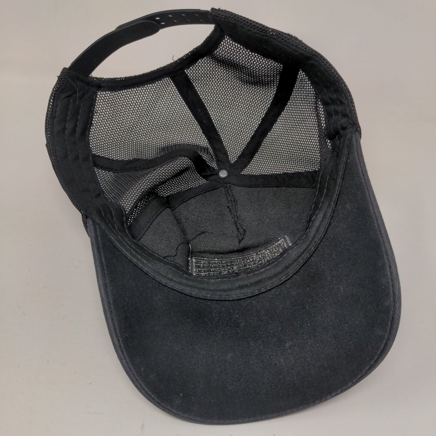 American Flag Snapback Trucker Hat Black One Size Adjustable Mesh Back Patriotic