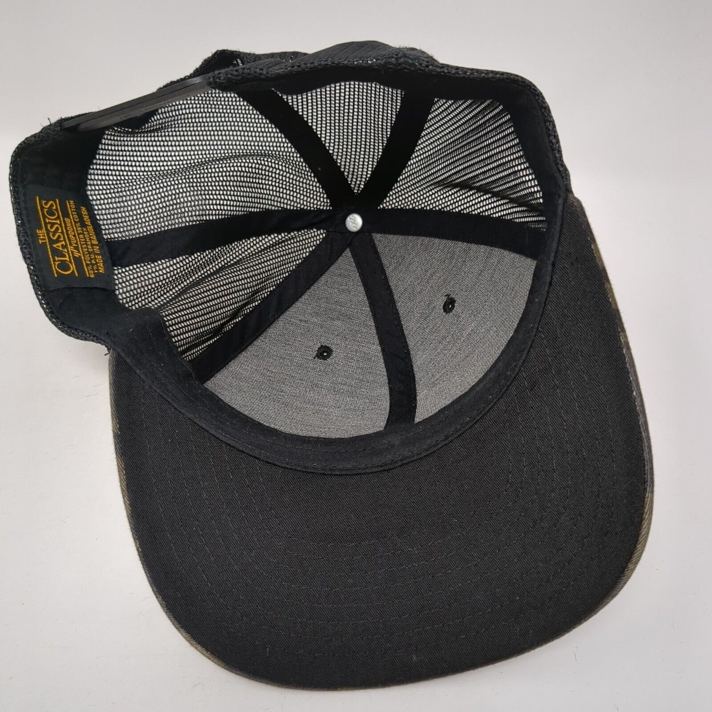 The Classics Yupoong Snapback Trucker Hat Camouflage OS Adjustable Mesh Back