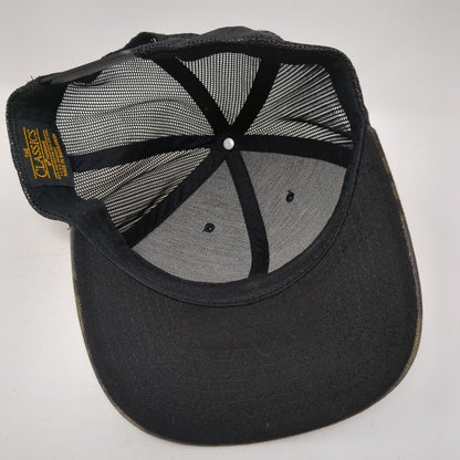 The Classics Yupoong Snapback Trucker Hat Camouflage OS Adjustable Mesh Back
