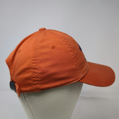 Old Navy Baseball Cap Orange M Athletics Dep't 2001 Cotton Slideback Hat Logo