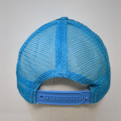 Sequin Sparkly Snapback Trucker Hat Blue One Size Adjustable Mesh Back