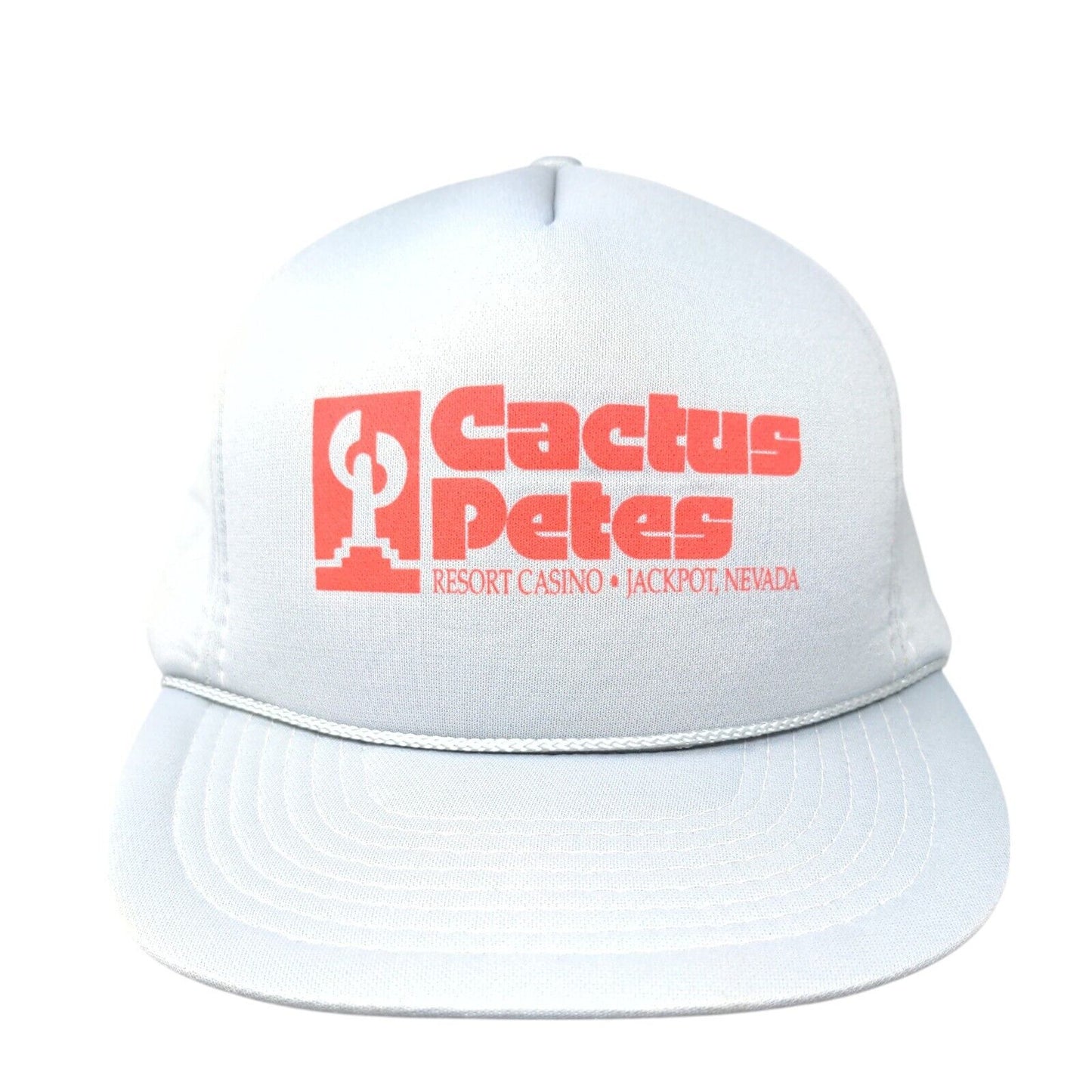 Cactus Petes Resort Casino Snapback Rope Hat Gray OSFA Adjustable