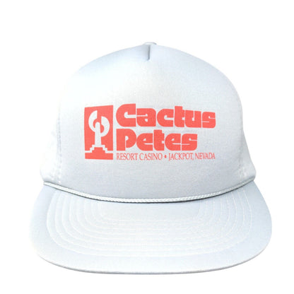 Cactus Petes Resort Casino Snapback Rope Hat Gray OSFA Adjustable