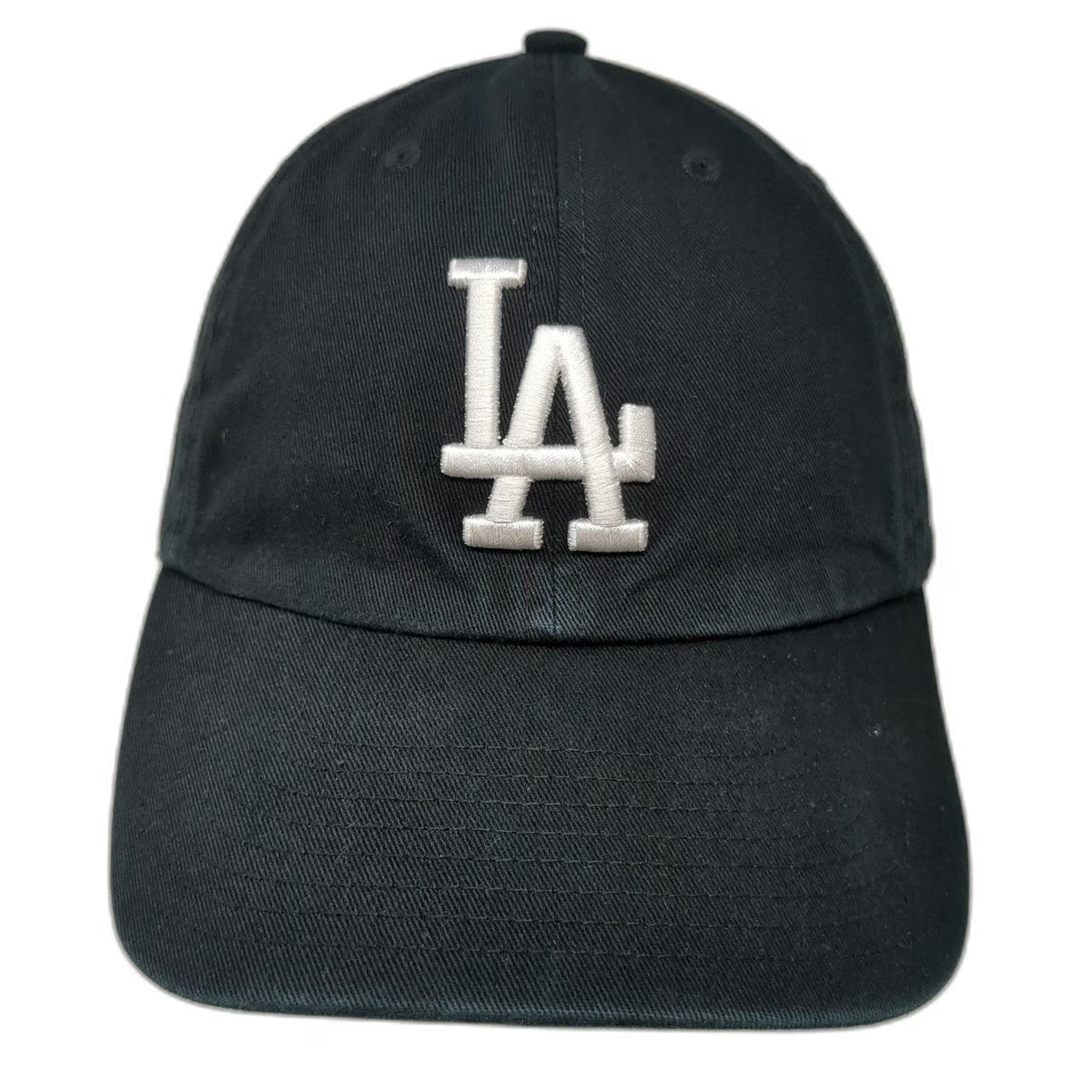 '47 Black Baseball Cap OSFM MLB Los Angeles Dodgers Logo Cotton Slideback Hat