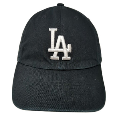 '47 Black Baseball Cap OSFM MLB Los Angeles Dodgers Logo Cotton Slideback Hat