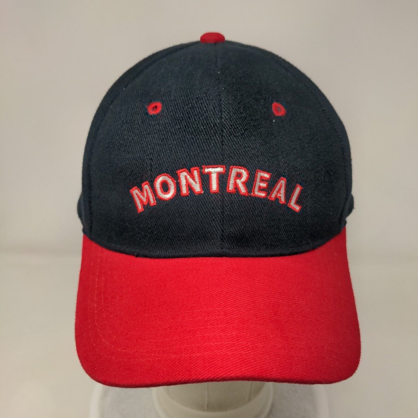 Montreal Strapback Hat Multi One Size Embroidered Colorblock Unique