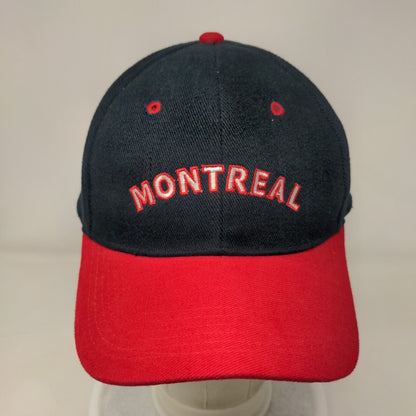 Montreal Strapback Hat Multi One Size Embroidered Colorblock Unique