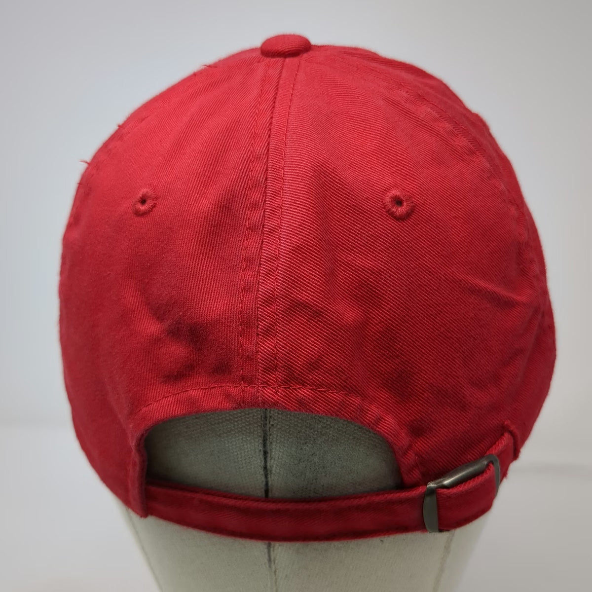 American Needle Baseball Cap Red One Size Whitetail Resort Patch Slideback Hat
