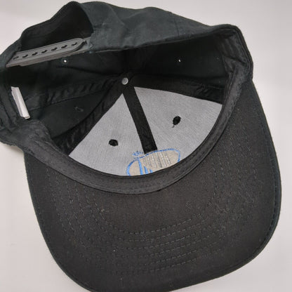 Life Surge Snapback Hat Black One Size Embroidered 6 Panel Adjustable
