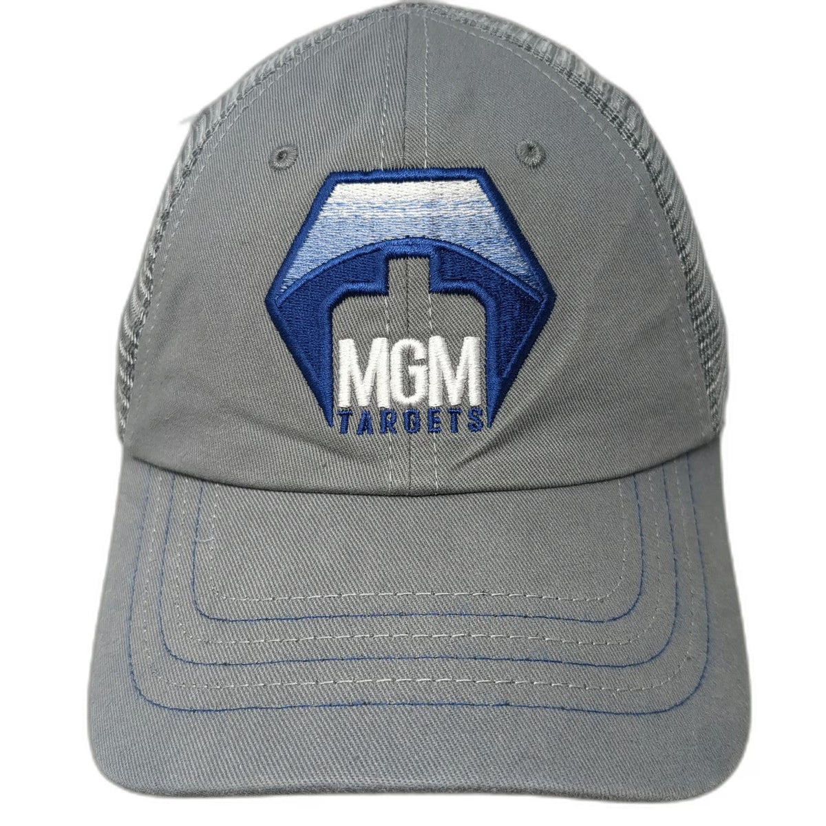Mountain Lakes Baseball Cap Gray One Size MGM Targets American Flag Mesh Hat
