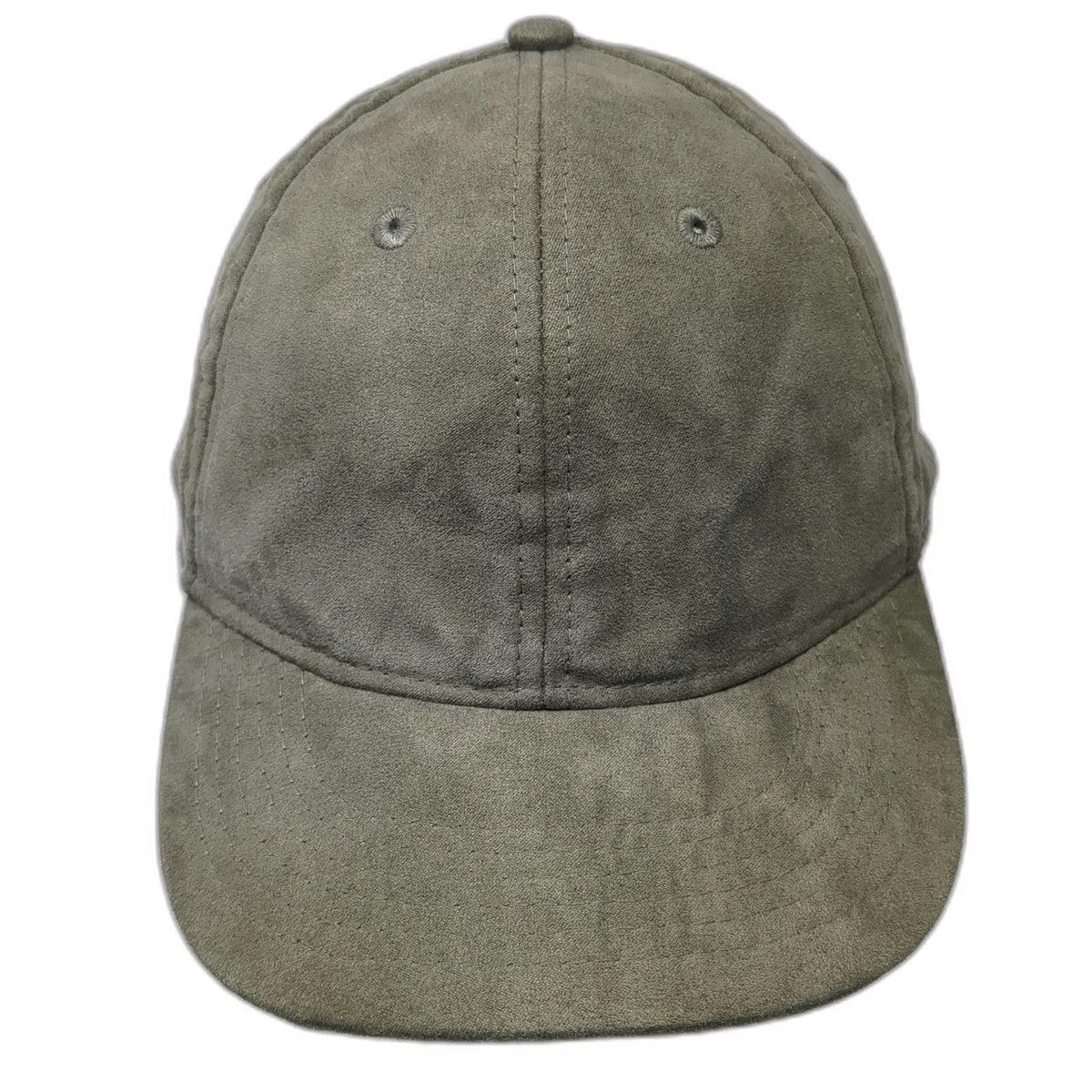 H&M Baseball Cap Green One Size Faux Suede Solid Blank Hat Polyester Slideback