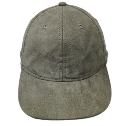H&M Baseball Cap Green One Size Faux Suede Solid Blank Hat Polyester Slideback