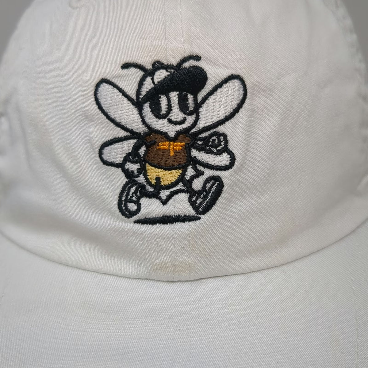 Imperial Baseball Cap White One Size Firefly Mascot Embroidered Strapback Hat