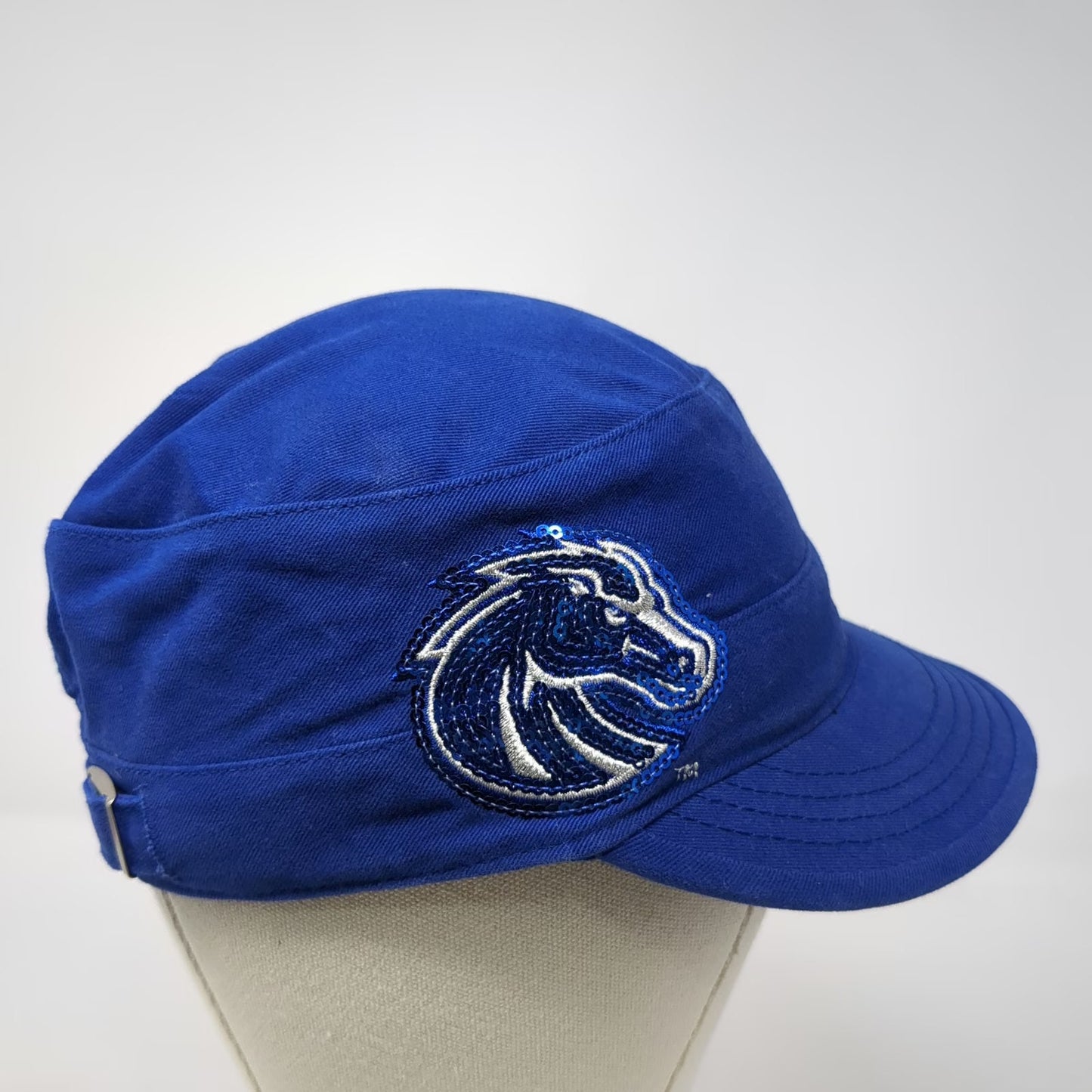 Boise State Broncos NCAA Fan Favorite Army Cap Blue One Size Sequin Logo Hat