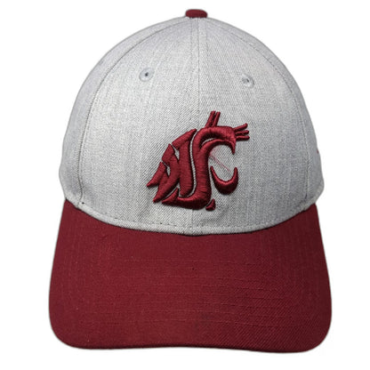 Washington State Cougars NCAA New Era Gray Red One Size 9FORTY Strapback Hat