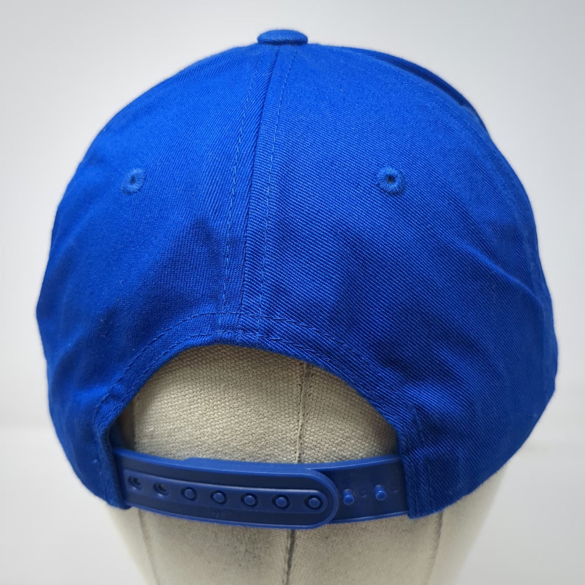 Yupoong 5 Panel Blue One Size Snapback Green Underbrim Empire Script Logo Hat