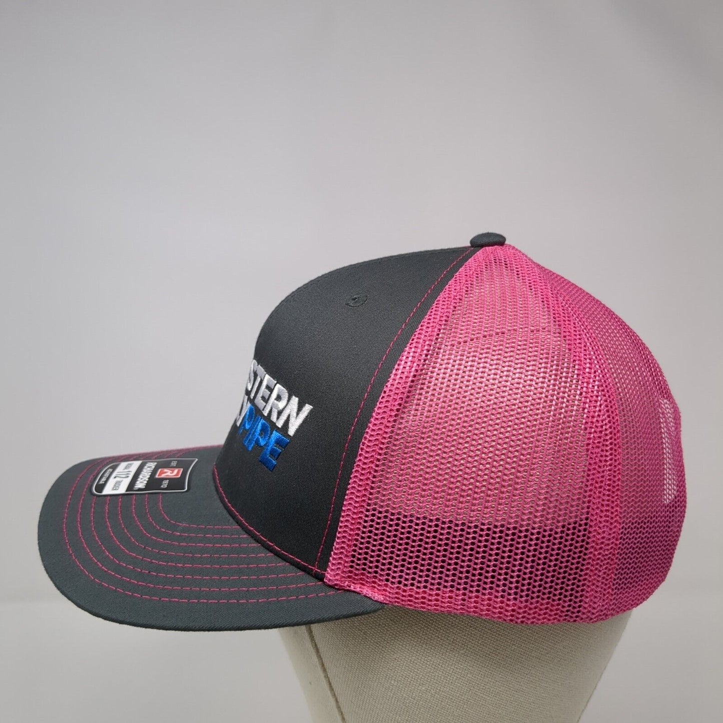 Western Polypipe Snapback Trucker Hat Multi OS Adjustable Mesh Back Richardson