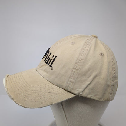 Vail Slideback Hat Tan One Size Adjustable Embroidered Fahrenheit
